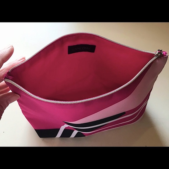 🆕LANCÔME MAKEUP BAG CHIC&SUPER-CUTE&SILKY BEAUTIFUL DESIGN&COLORING!!NWOT - Picture 7 of 12